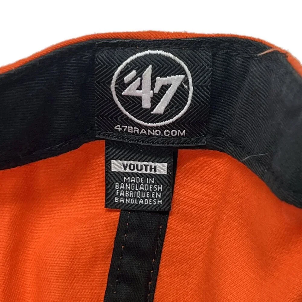 Greensboro‎ Grasshoppers Orange Youth Adjustable Strapback Hat Cap ‘47 Brand